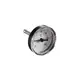 Oventrop Thermometer mit einer weißen Skala und schwarzem Gehäuse zur Temperaturmessung, geeignet für Regumat und Regusol Stationen.
